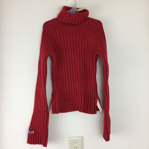 NWT Abercrombie Kids Girl Turtleneck Red Sweater S
